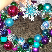 Guirlanda Vintage AZUL E OURO
