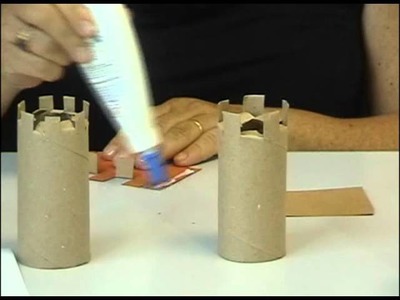 Arte - Castelo de rolo de papel higiênico