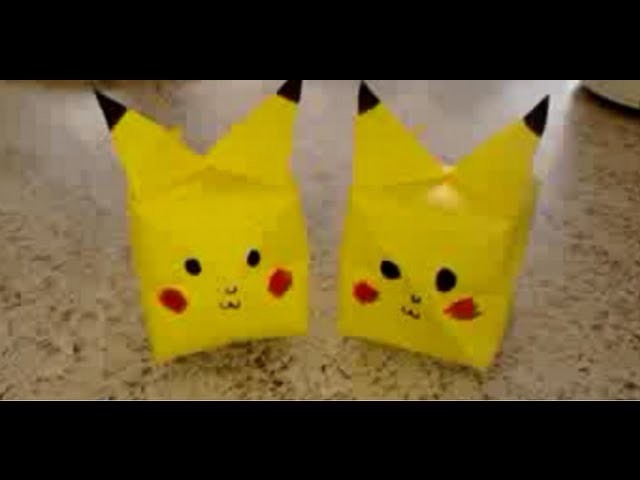 Como fazer: Origami - Pikachu