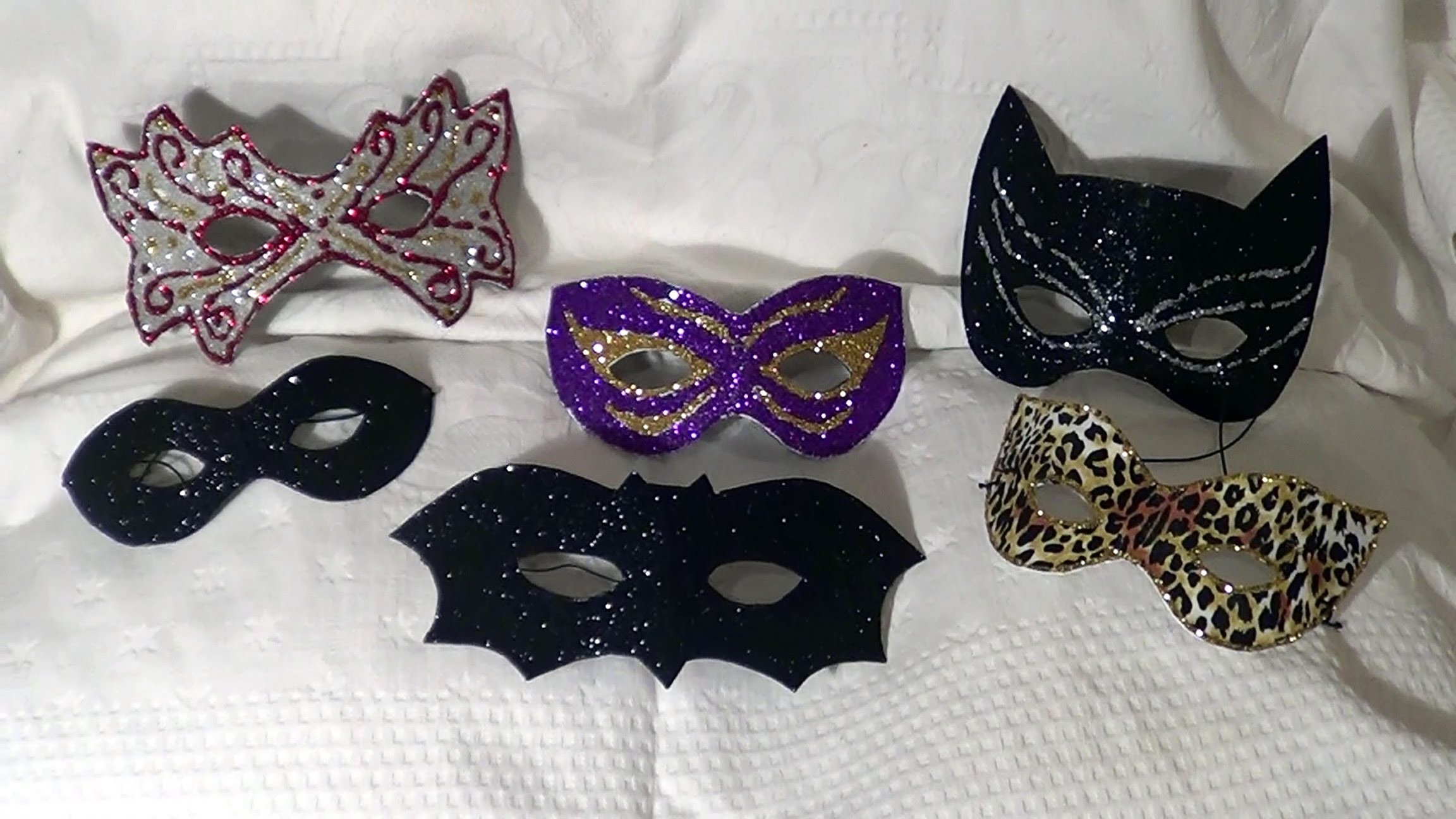 DIY -  Máscaras de Carnaval e Halloween - Carnival and Halloween masks