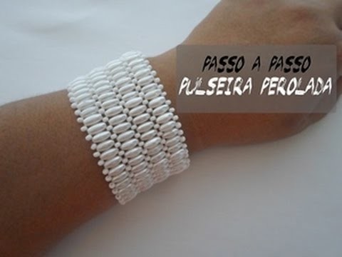 NM Bijoux - Pulseira Perolada - passo a passo