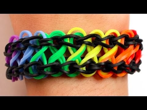 Como fazer pulseiras de elástico: Infinito #LoomBands (sem tear)