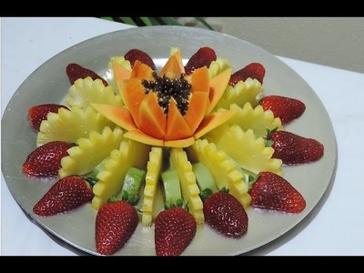 How to make a fruit center, Lesson 01 fruit centers - J.Pereira Art Carving Fruit
