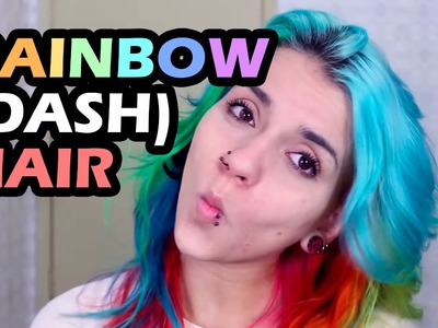 [Tutorial] Cabelo colorido arco-íris: como pintar com várias cores. rainbow (dash) hair