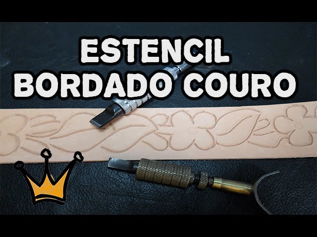#1 - Estêncil para Bordado em Couro - Carving Liather Craft