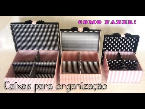 DIY- Caixas Organizadoras. Thábatta Campos