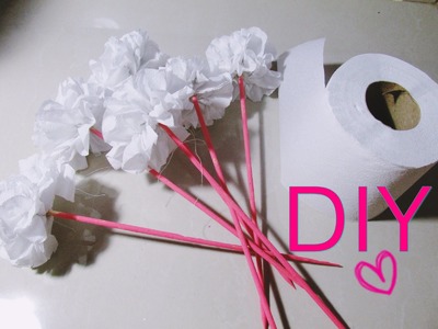DIY.Faça você mesma : Flor feita com papel higiênico | Dica de decoração