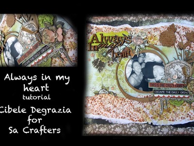 Layout by Cibele Degrazia For SaCrafters - DIY Tutorial