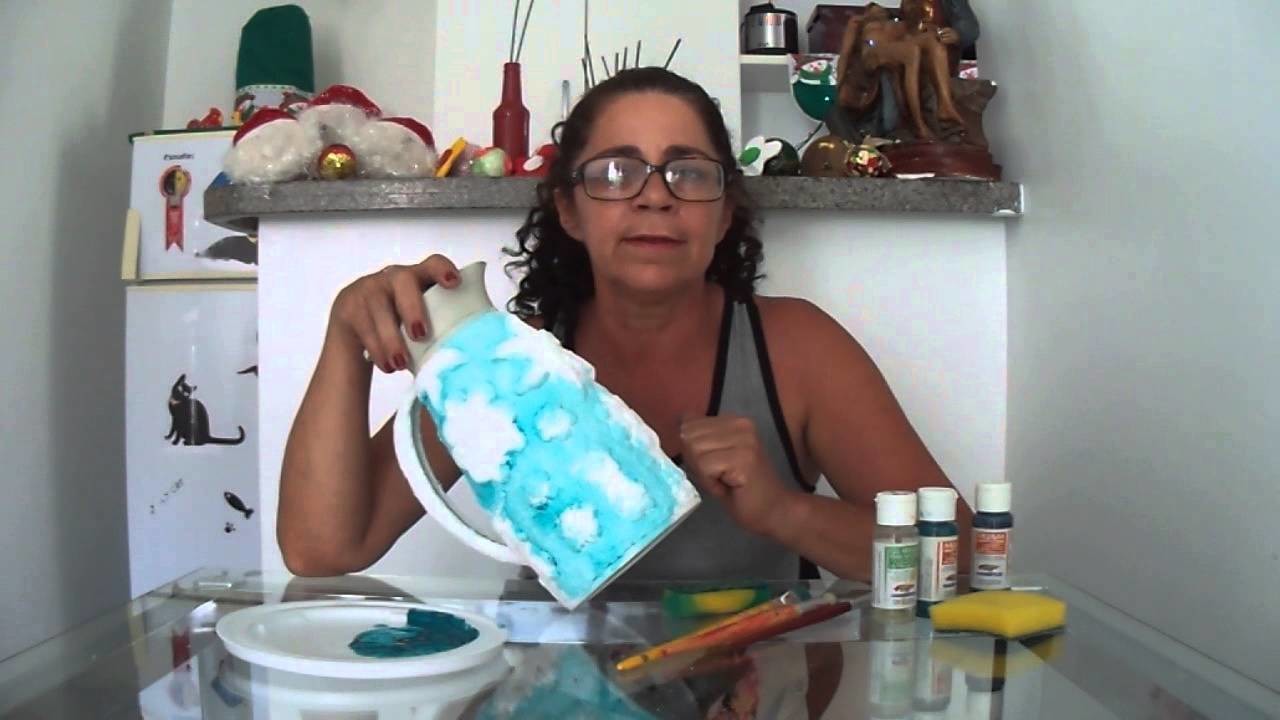 Pintando Arte com Teca Silvestre - Ensinando como fazer Efeitos em Papel Machê