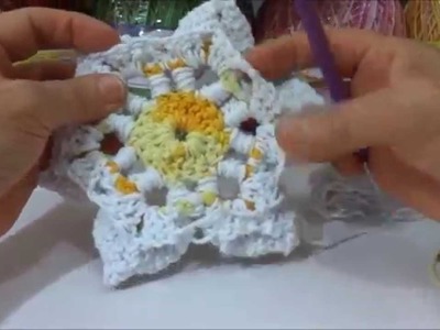 Aprenda a fazer: Flor Copo de Leite em crochê BIG artes.com.br