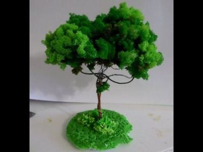 Árvore de Espuma Triturada para Maquete ou Decoração Parte 1.3_Por Lucilia Dantas
