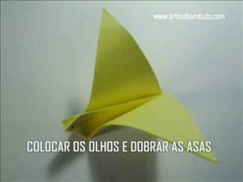 Como Fazer Origami Andorinha #01