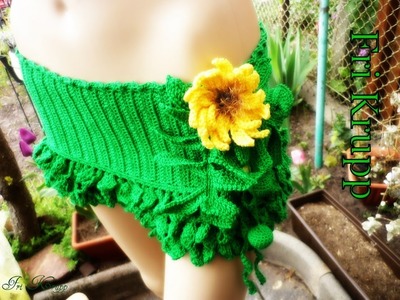 Conjuntinho em croche "Natureza indígena" Crochet cropped  (top-skirt) "Indigenous Nature" Häkelset