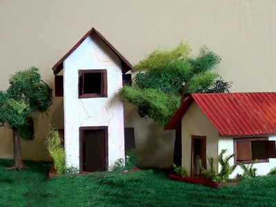 Diorama Maquete: casa de alvenaria - Maquete: brick house - Maqueta: casa de ladrillo
