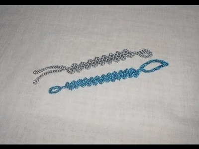 Pulseira a Zig Zag trabalhada em Crochê - Pulsera de ganchillo - crochet bracelet