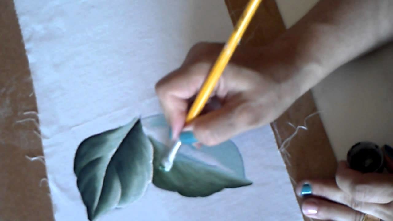 Como pintar folhas c. Dina Gomes