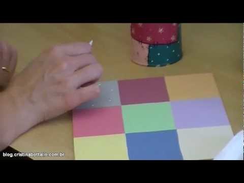 Miniaula de pintura estilo patchwork