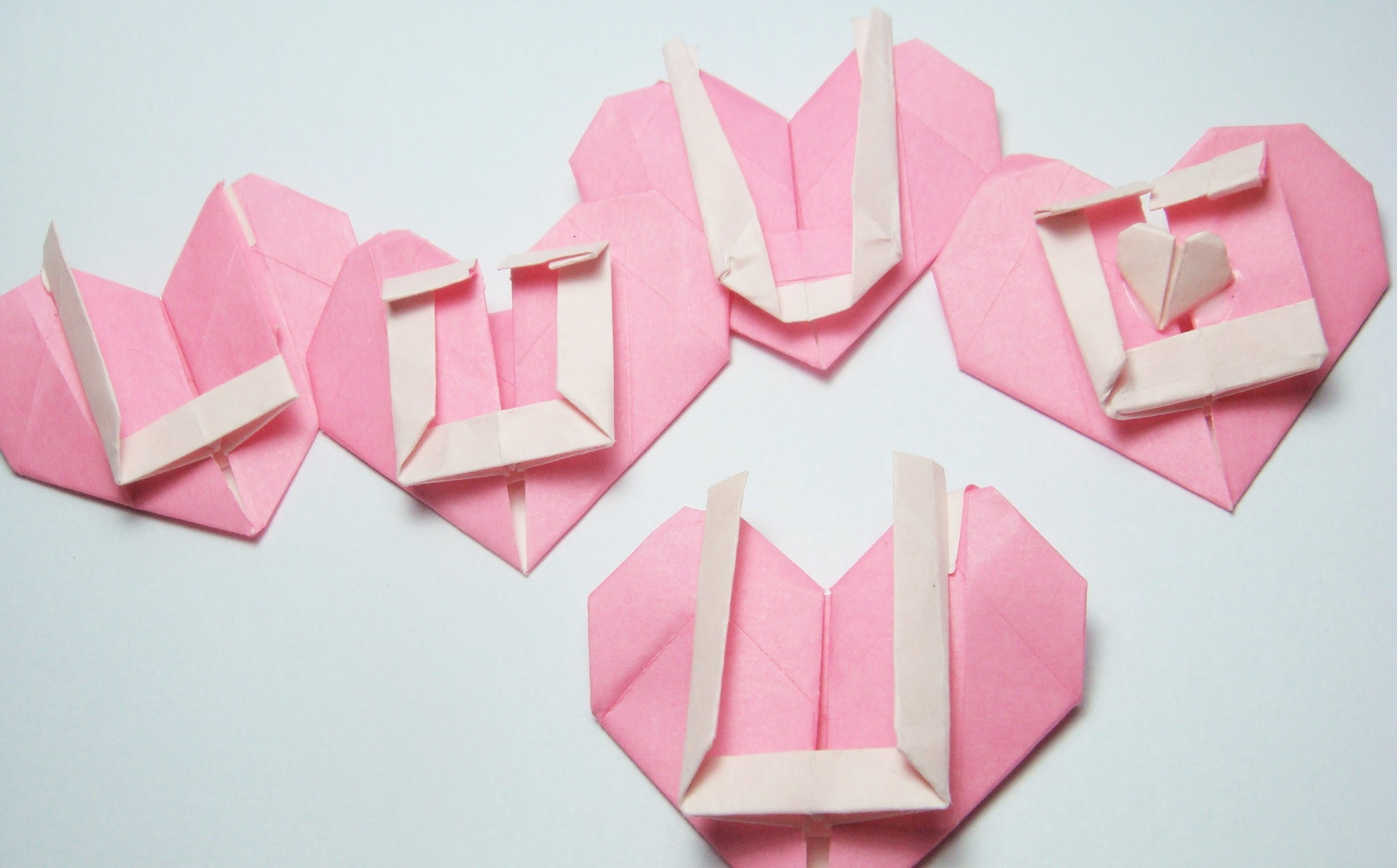 Origami Tutorial : Heats Love U