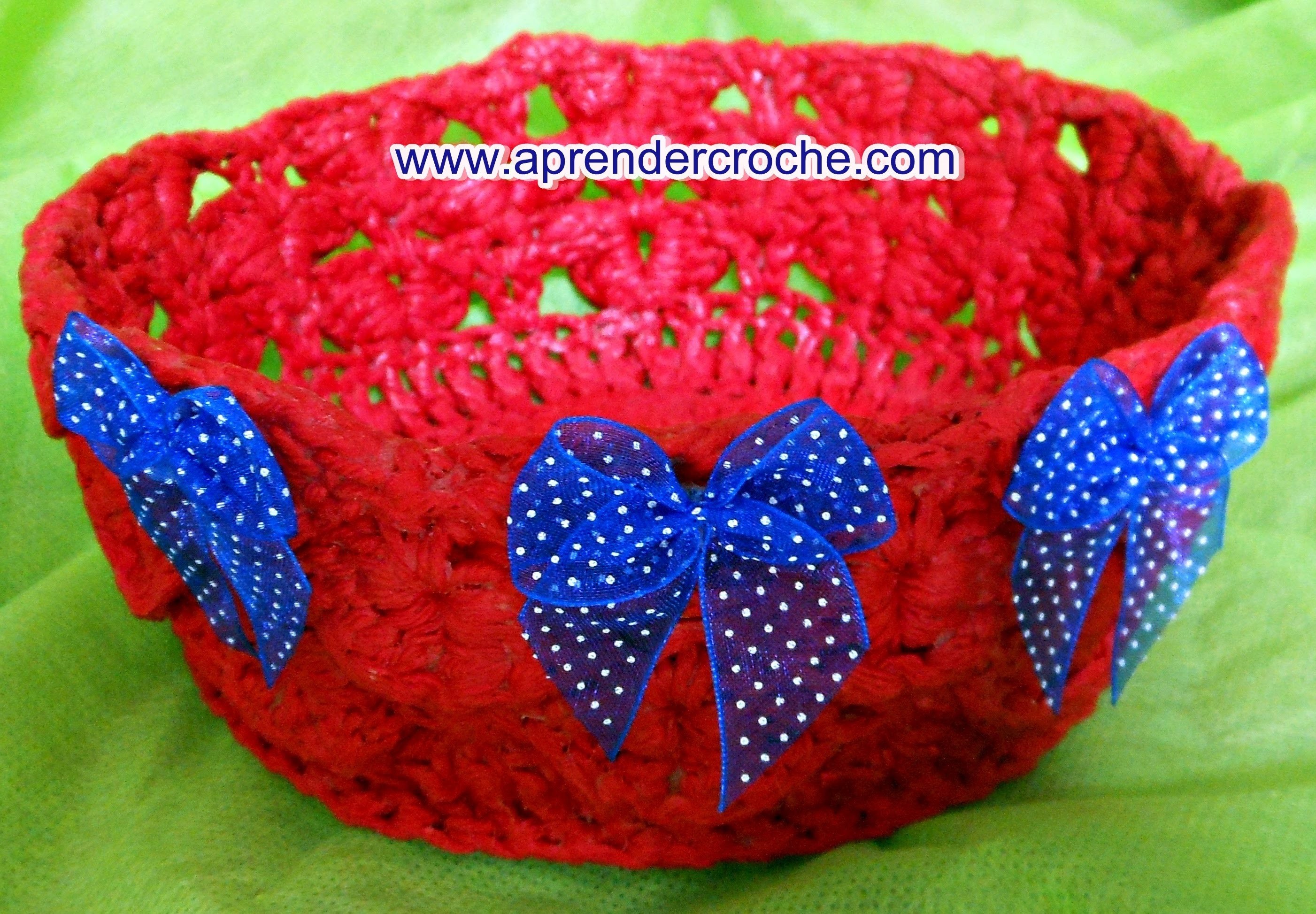 CESTAS EM CROCHE PARA O DIA DAS MÃES - APRENDER CROCHE