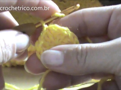 Crochê para Canhotas - Pelerine Infantil (12 Meses) - Parte 05.05