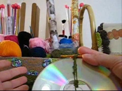 Crochê Tradicional - Bolsa de CDs Estruturada - Parte 02