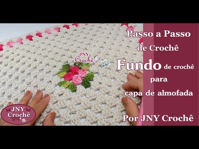 Fundo de almofada de crochê por JNY Crochê