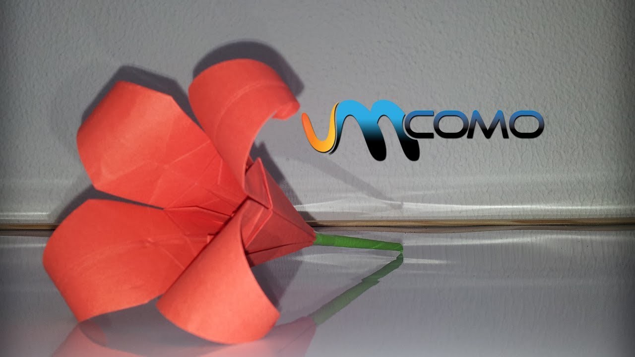 Origami - Como fazer uma flor em papel