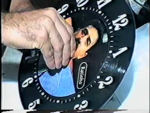 Pádua o Inventor - Relógio disco de vinil para Ratinho
