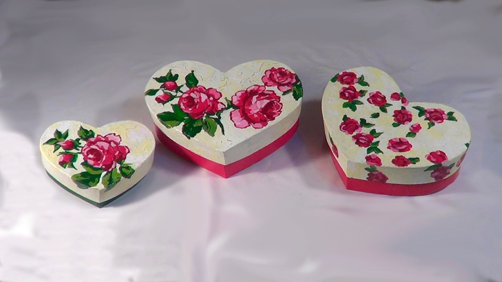 Caixa Coração - Box Heart shape (part 2) - cuadro de corazón