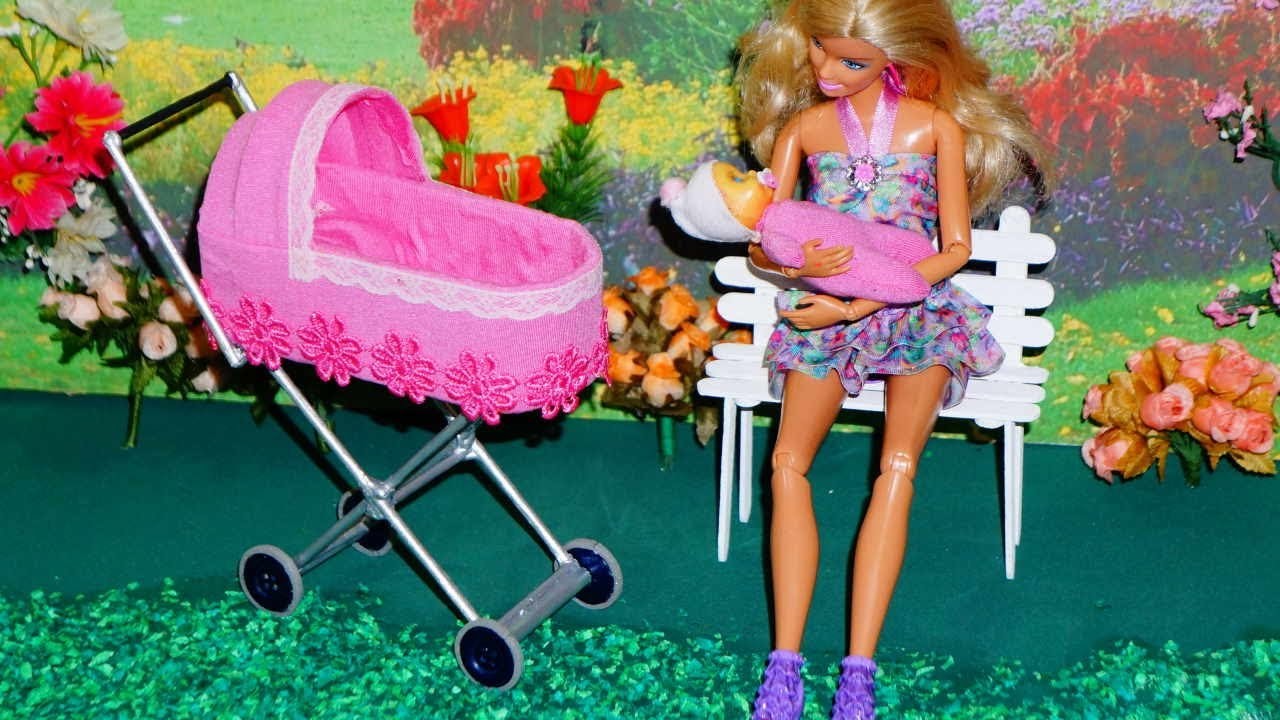 Como fazer um Carrinho de Bebê #2 para bonecas Monster High, Barbie, etc