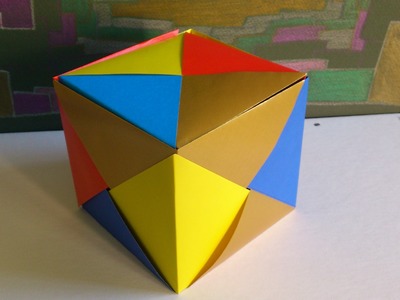 Como fazer uma Caixa, Cubo de Origami - How to make a Origami Box