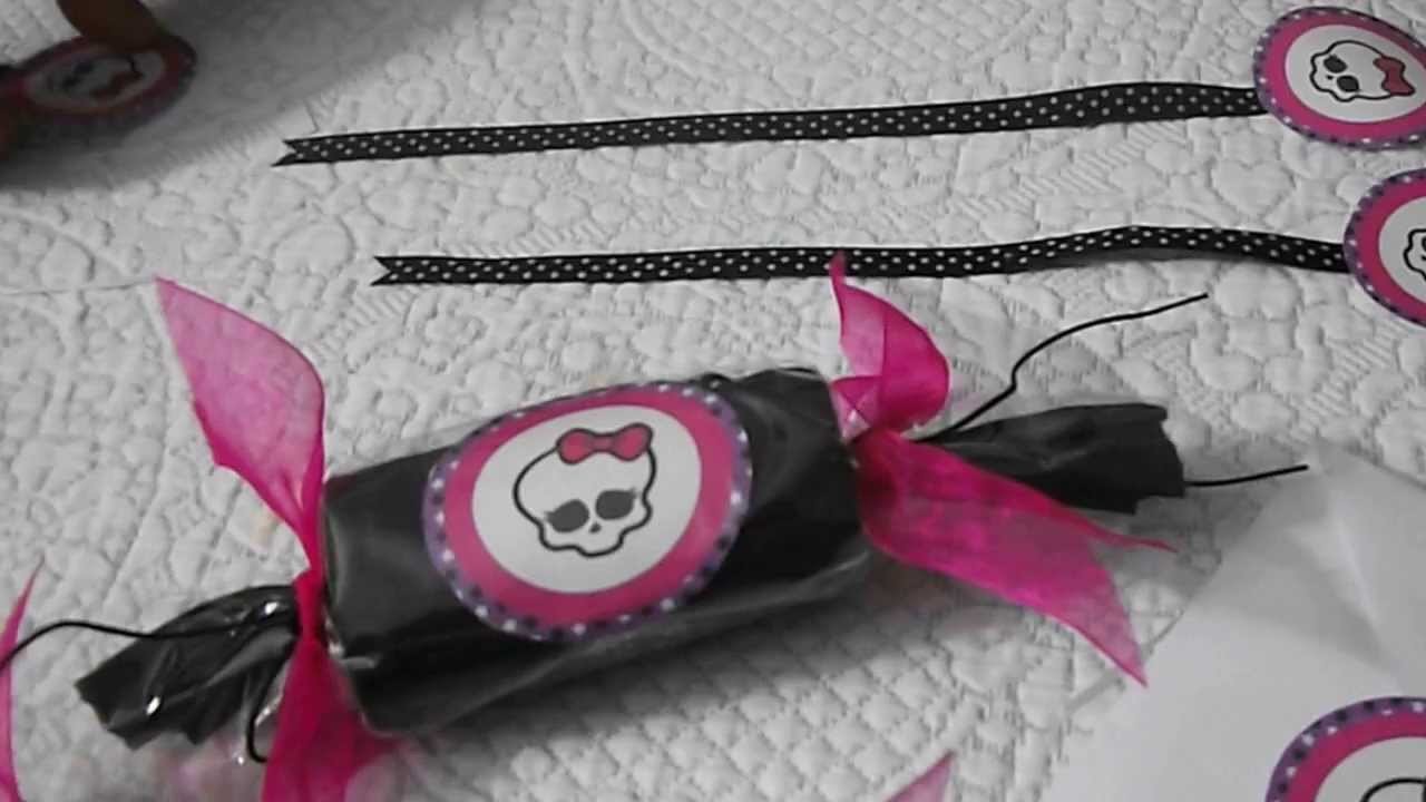 DIY: Lembrancinhas  de aniversário Monster High