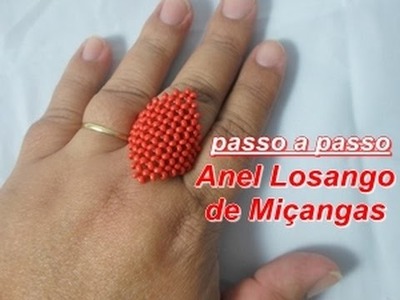 NM Bijoux - Anel Losango de Miçangas