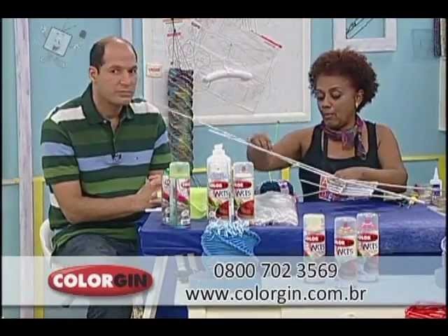 Colorgin no Ateliê na TV - Luminária feita com canudos de papel