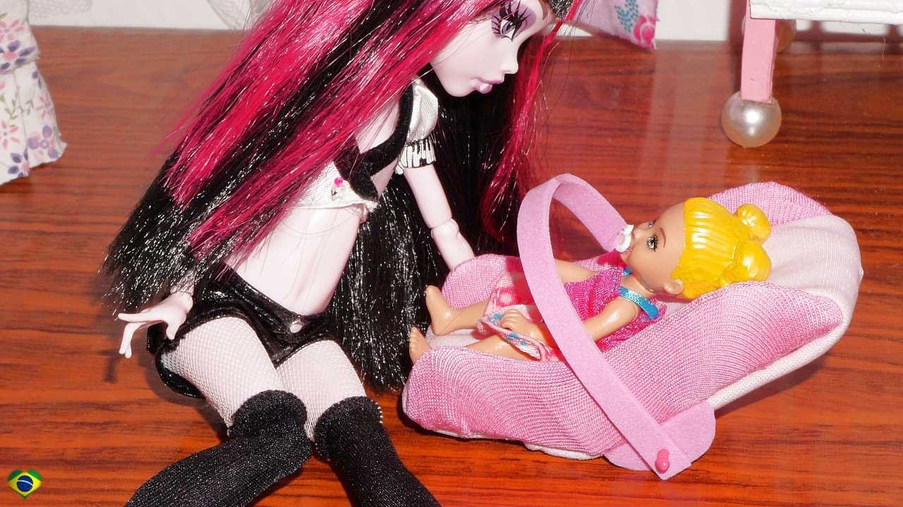 Como fazer bebê conforto para boneca Monster High, Barbie, MLP, EAH, etc