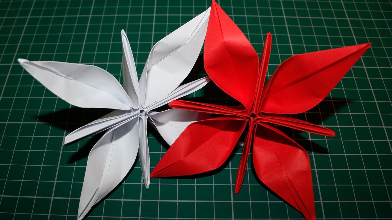 Como fazer uma flor de papel (Origami)