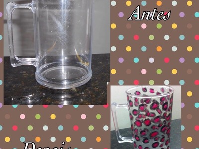 DIY (Faça você mesma): Caneca de onça rosa