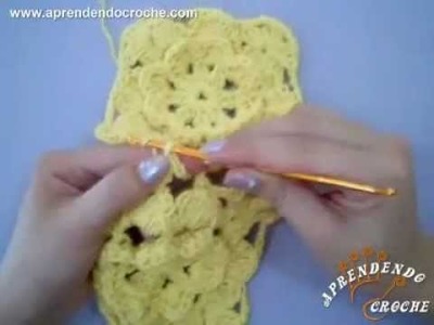 Aprenda a unir os motivos quadrados no croche - Aprendendo Crochê