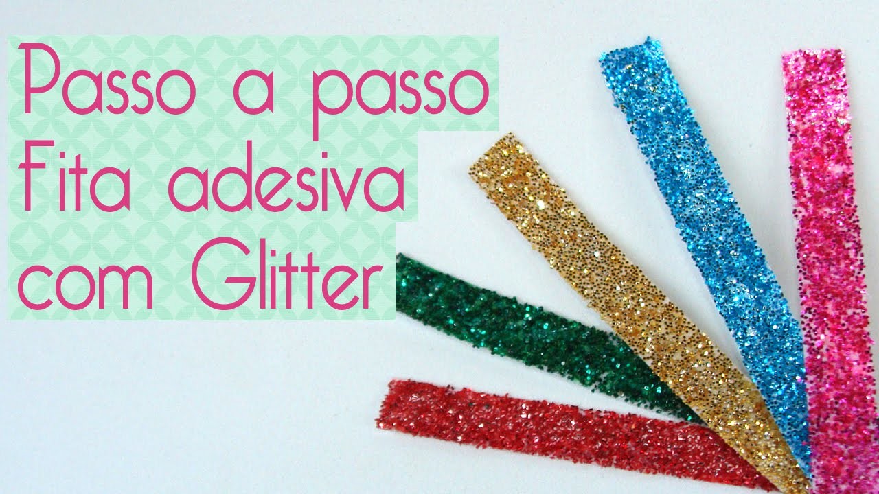 DIY Fita adesiva Glitter
