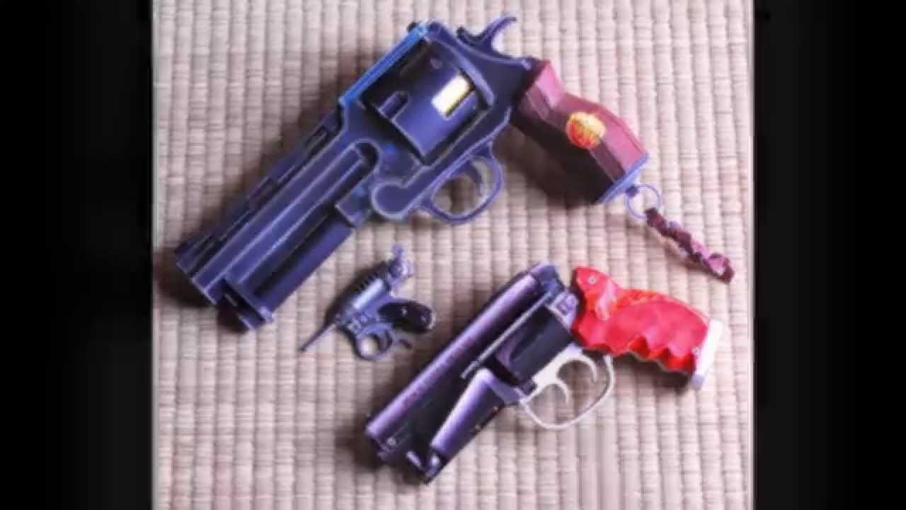 Papercraft Armas Destaque Arma do Hellboy