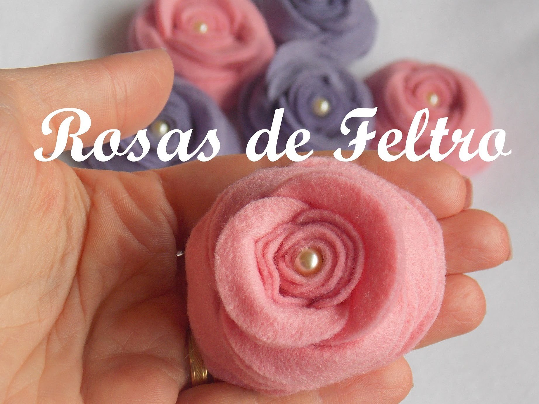 Rosas de Feltro - Passo a passo