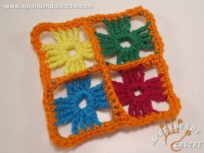 União Mini Motivos de Croche Pastilha - Aprendendo Crochê