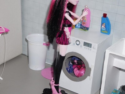 Como fazer máquina de lavar para boneca Monster High, Barbie, etc