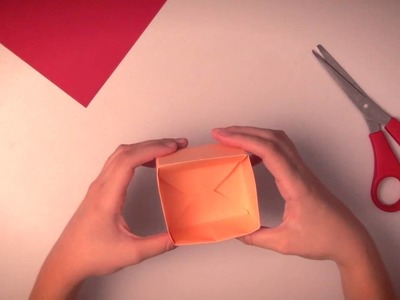 Como fazer uma caixinha organizadora de papel - Origami