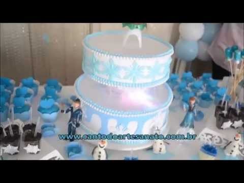 Como fazer uma linda decoração de festa do tema “Frozen”