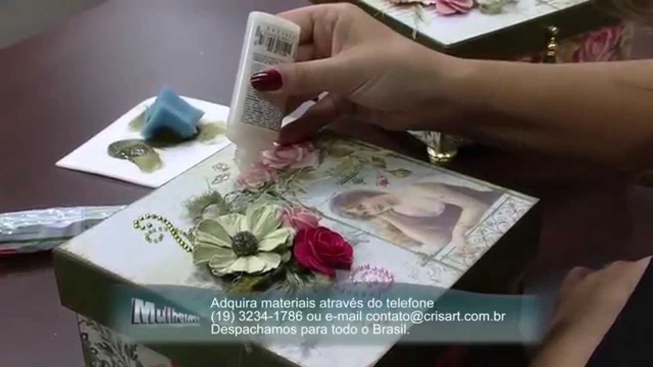 Mulher.com 10.10.2014 - Caixa Scrap por Marisa Magalhães Parte 2