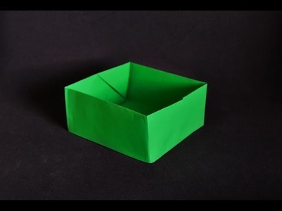 Origami: Box - Caixa de papel com folha A4