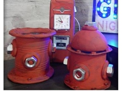 DIY.VINTAGE 3 - Hidrante reciclando latas -  Diy home decor