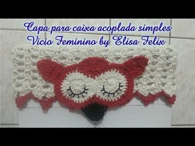 Jogo de banheiro coruja : Capa para Caixa acoplada Vício Feminino by Elisa Felix