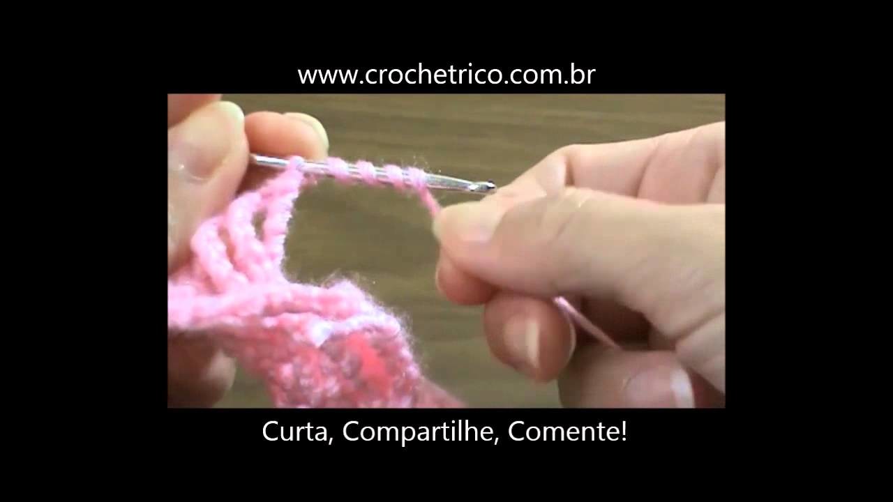 Crochê para Canhotas - Guia de Pontos - Aula 31 - Ponto Trançado